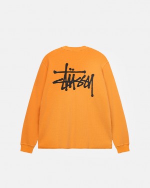 Stussy Basic Stock Ls Thermal Üstler Kadın Turuncu Türkiye | IZO-6267