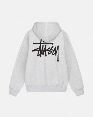 Stussy Basic Stussy Hoodie Erkek Gri Türkiye | LNT-7568