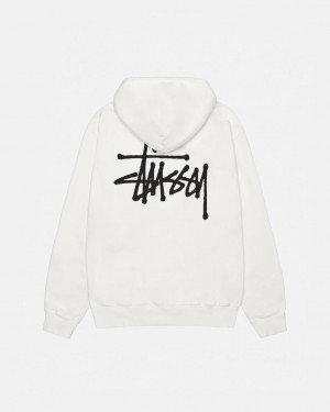 Stussy Basic Stussy Hoodie Pigment Dyed Hoodie Erkek Bej Rengi Türkiye | DHU-1509