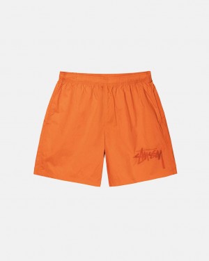 Stussy Big Stock Naylon Kısa Şort Kadın Turuncu Türkiye | WJJ-2806