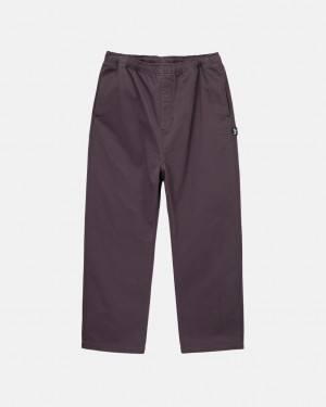 Stussy Brushed Beach Pant Pantolon Erkek Bordo Türkiye | FCB-5525