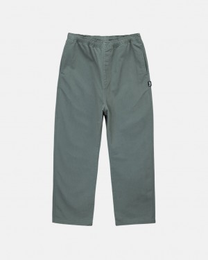 Stussy Brushed Beach Pant Pantolon Erkek Yeşil Türkiye | FHE-5610