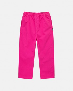 Stussy Brushed Beach Pant Pantolon Erkek Pembe Türkiye | ZXW-7338