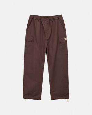 Stussy Ripstop Cargo Beach Pant Pantolon Kadın Kahverengi Türkiye | NLB-4257