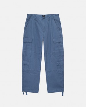 Stussy Ripstop Surplus Cargo Pantolon Erkek Mavi Türkiye | DML-0609