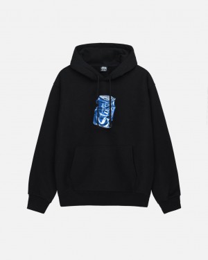 Stussy Soda Can Hoodie Kadın Siyah Türkiye | JOZ-7312