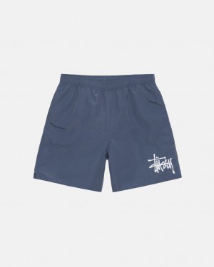 Stussy Su Kısa Big Basic Şort Erkek Lacivert Türkiye | MVW-7651