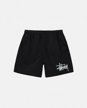 Stussy Su Kısa Big Basic Şort Erkek Siyah Türkiye | MRS-9075