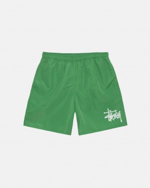 Stussy Su Kısa Big Basic Şort Kadın Yeşil Türkiye | KAR-4032