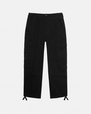 Stussy Surplus Cargo Ripstop Pantolon Kadın Siyah Türkiye | IWN-8360