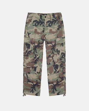 Stussy Surplus Cargo Ripstop Pantolon Kadın Camo Türkiye | CTJ-6244