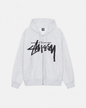 Stussy Venus Zip Hood Tişörtü Erkek Gri Türkiye | FSW-5975