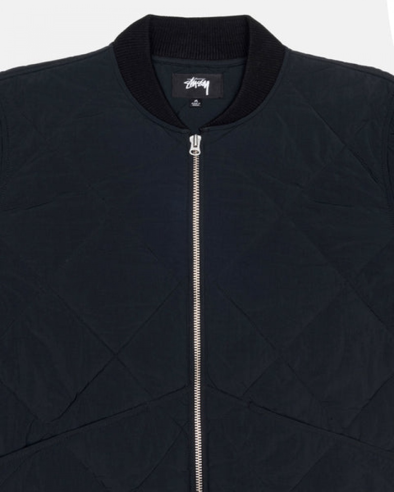 Stussy 8 Ball Kapitone Liner Jacket Mont Kadın Siyah Türkiye | ZZE-6479