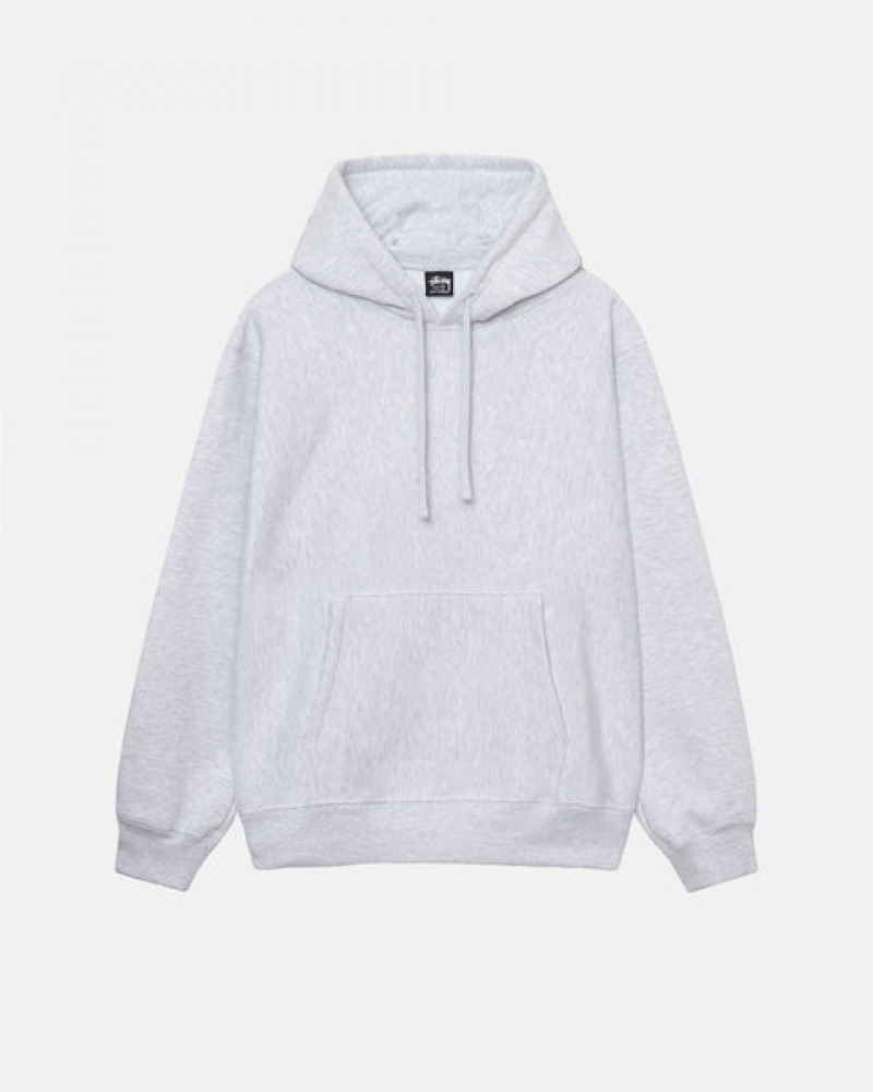 Stussy Back Hood Applique Hoodie Erkek Gri Türkiye | PHQ-7620