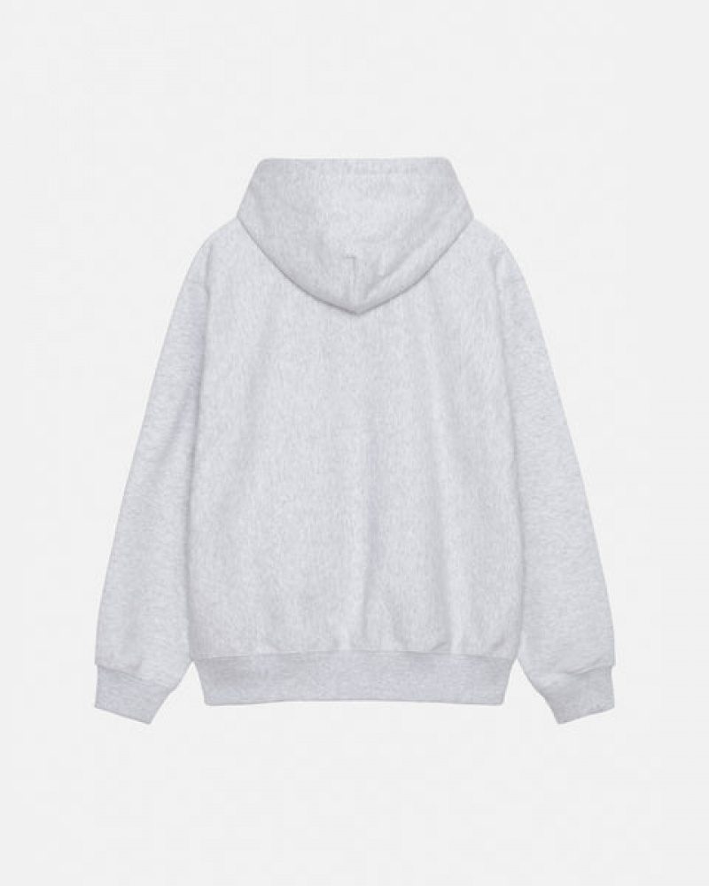 Stussy Basic Applique Hoodie Kadın Gri Türkiye | AIF-8636