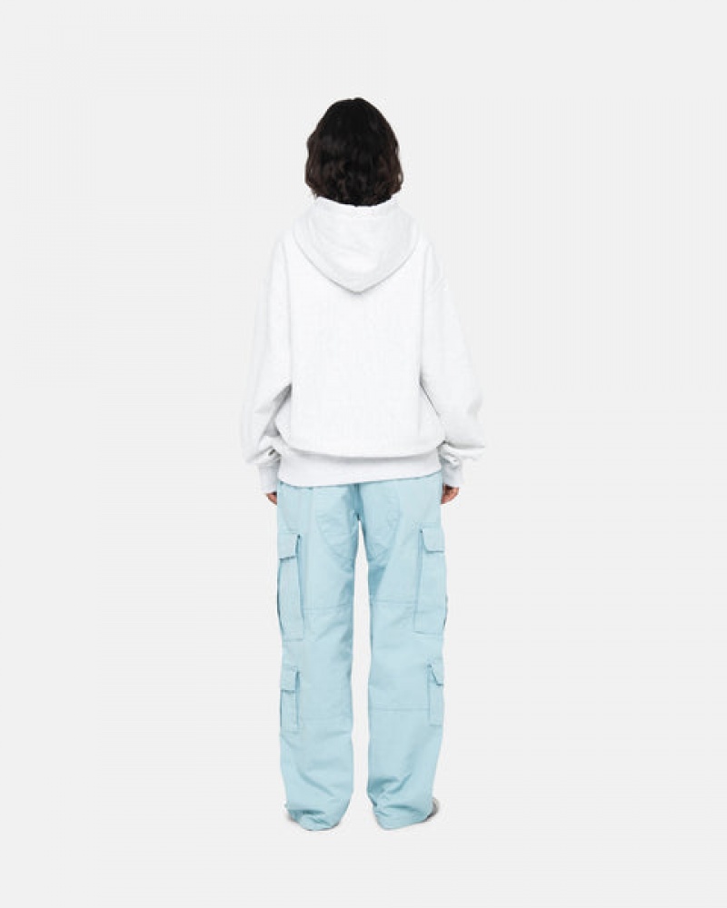 Stussy Basic Applique Hoodie Kadın Gri Türkiye | AIF-8636