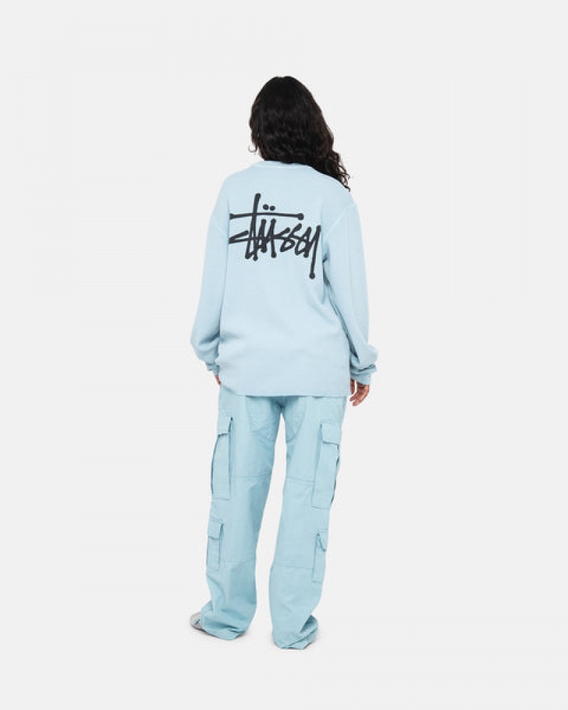 Stussy Basic Stock Ls Thermal Üstler Erkek Açık Mavi Türkiye | LCV-1395