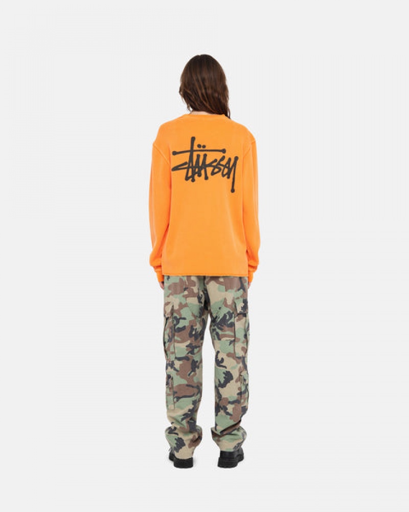 Stussy Basic Stock Ls Thermal Üstler Erkek Turuncu Türkiye | TVZ-4515