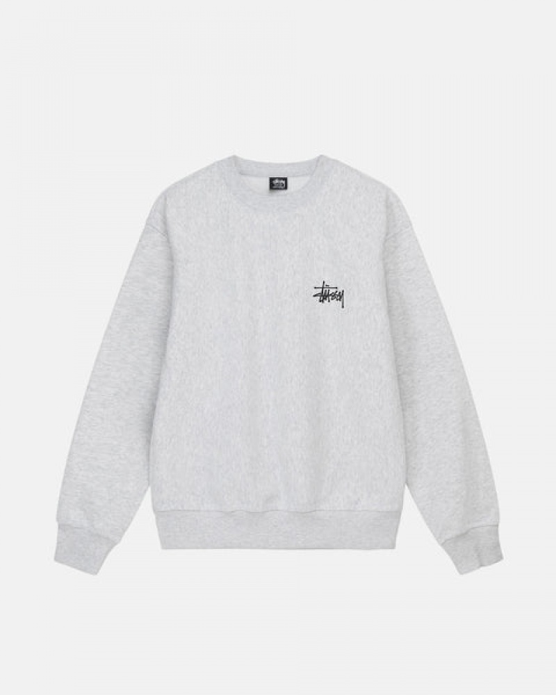 Stussy Basic Stussy Crew Tişörtü Kadın Gri Türkiye | DQZ-7073