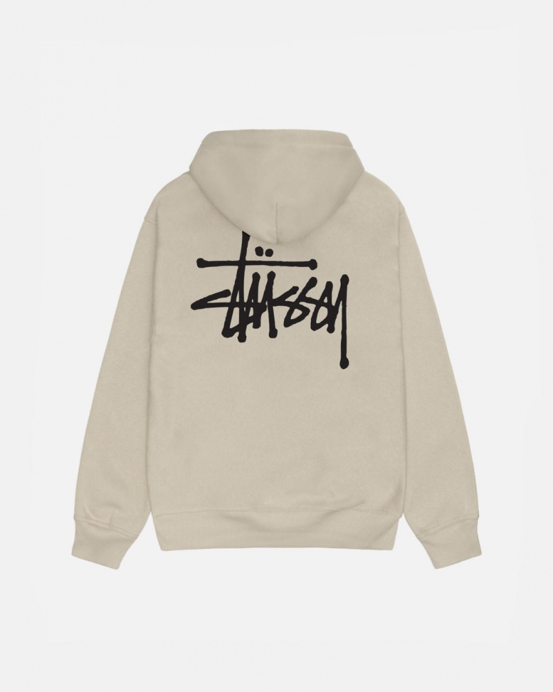 Stussy Basic Stussy Hood Tişörtü Erkek Haki Türkiye | GDT-6593