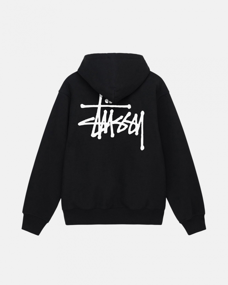 Stussy Basic Stussy Hoodie Erkek Siyah Türkiye | SBX-8598