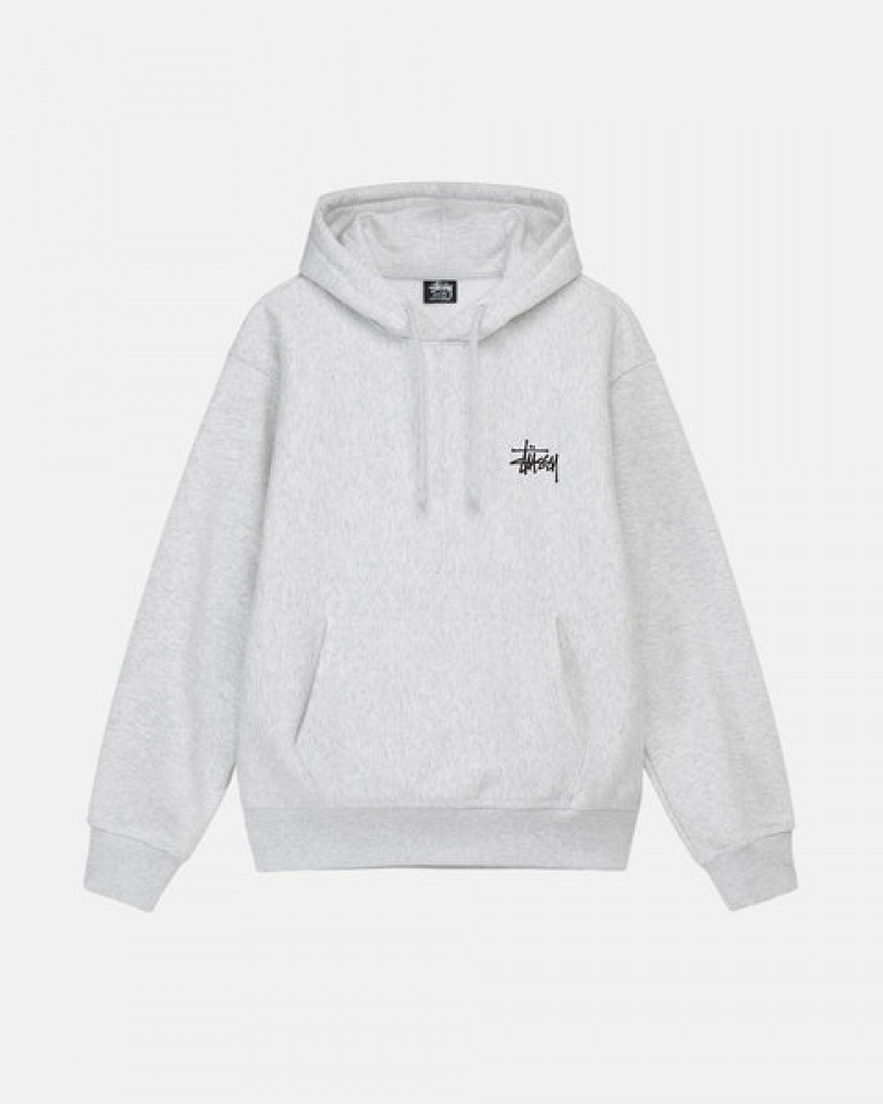 Stussy Basic Stussy Hoodie Erkek Gri Türkiye | LNT-7568