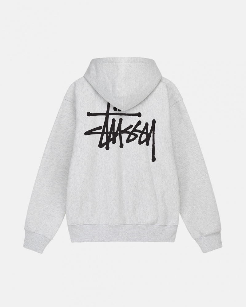 Stussy Basic Stussy Hoodie Erkek Gri Türkiye | LNT-7568