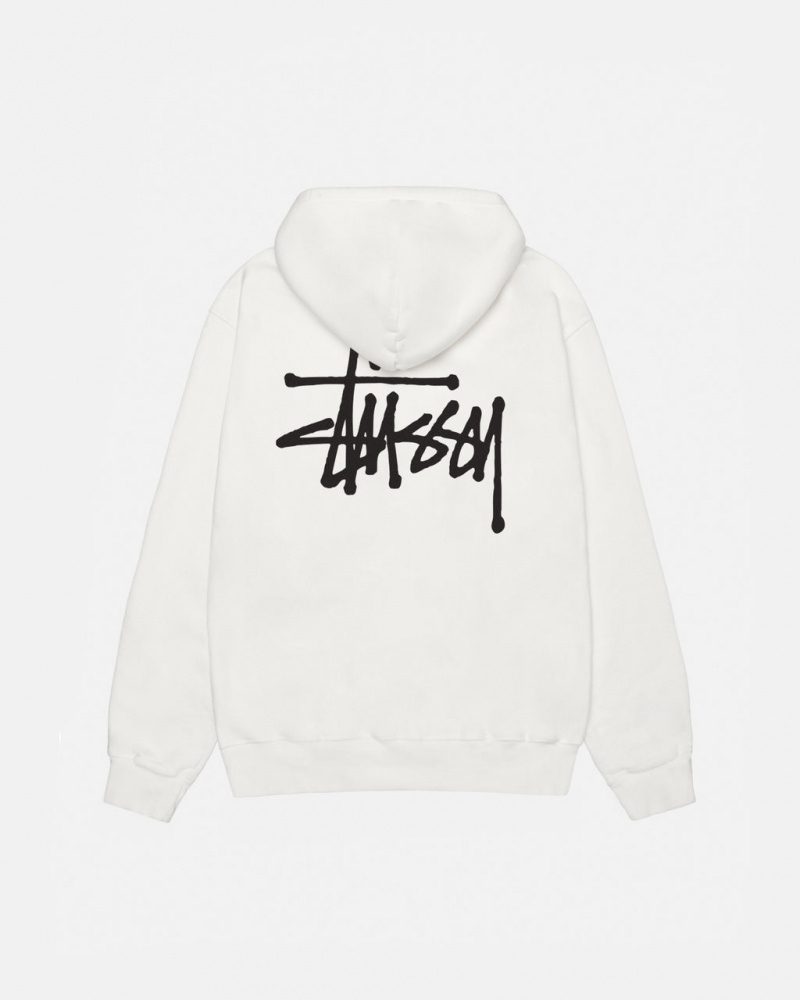 Stussy Basic Stussy Hoodie Pigment Dyed Hoodie Kadın Bej Rengi Türkiye | VWN-3108