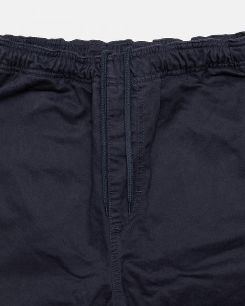 Stussy Beach Pant Brushed Pamuklu Pantolon Kadın Lacivert Türkiye | ANX-0086