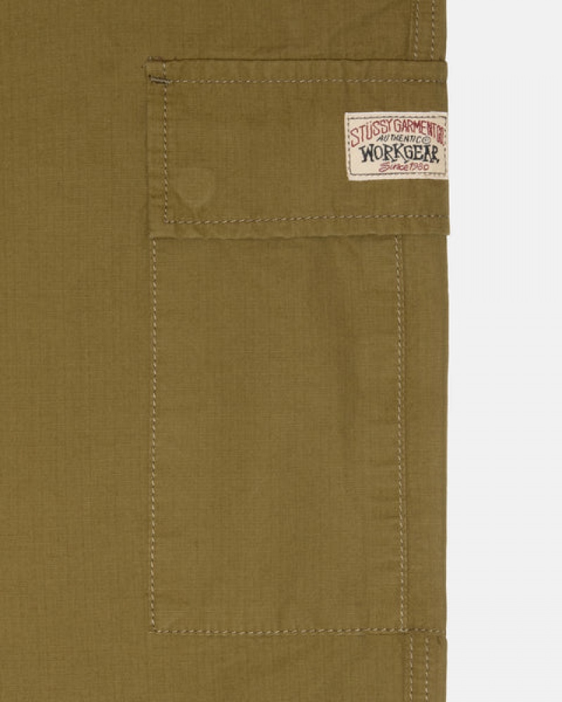 Stussy Beach Pant Ripstop Cargo Pantolon Erkek Kahverengi Türkiye | OOT-2344