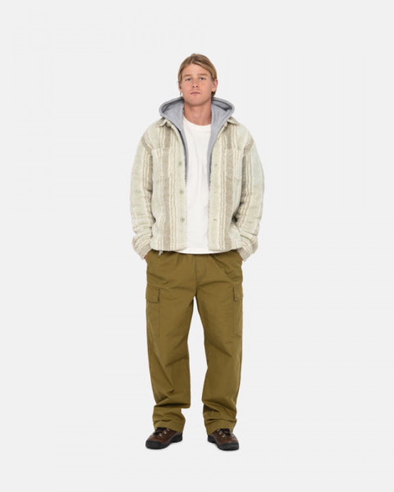 Stussy Beach Pant Ripstop Cargo Pantolon Erkek Kahverengi Türkiye | OOT-2344