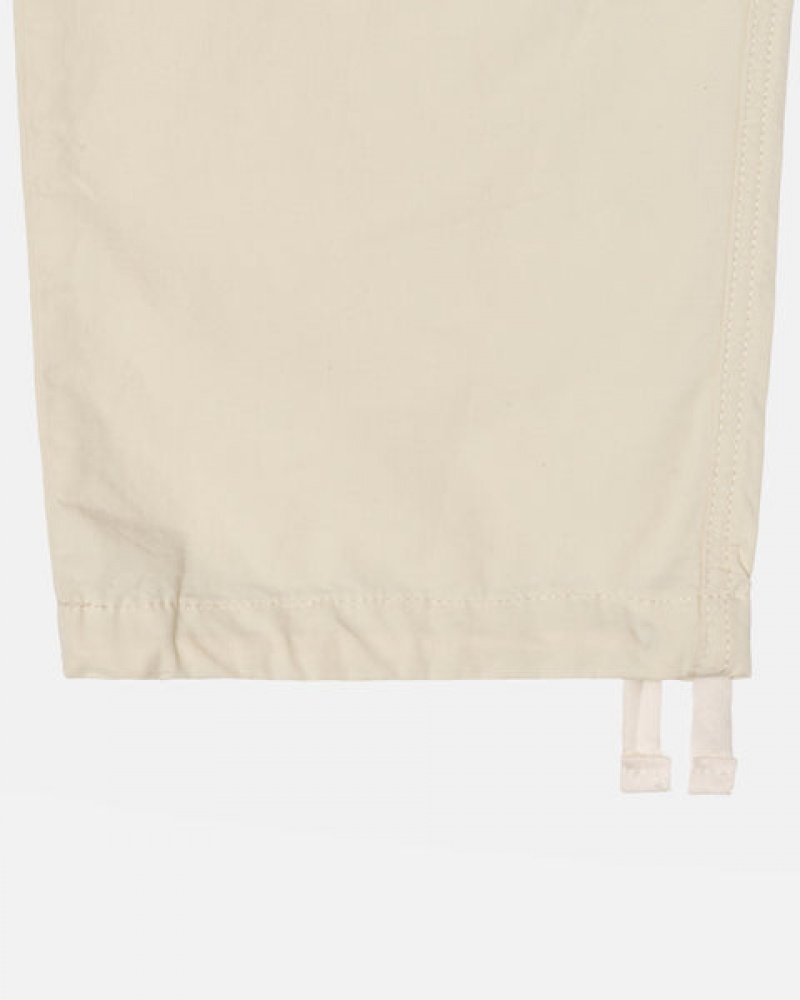 Stussy Beach Pant Ripstop Cargo Pantolon Erkek Krema Türkiye | HOW-9172