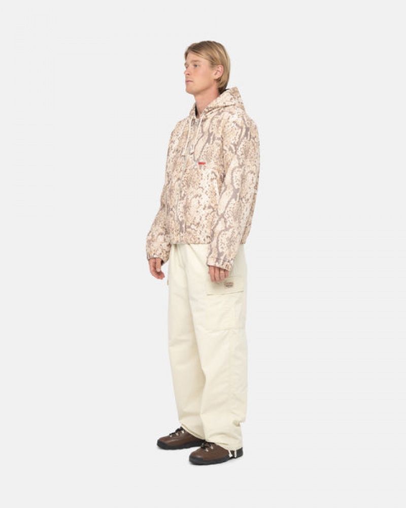 Stussy Beach Pant Ripstop Cargo Pantolon Erkek Krema Türkiye | HOW-9172