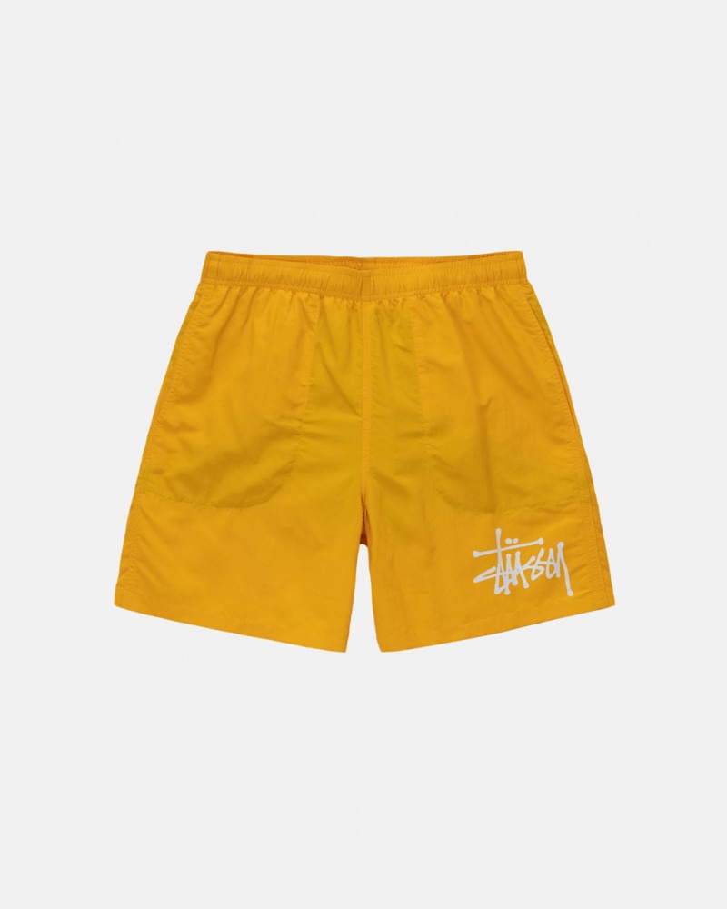 Stussy Big Basic Su Kısa Mayo Erkek Sarı Türkiye | PHY-5634