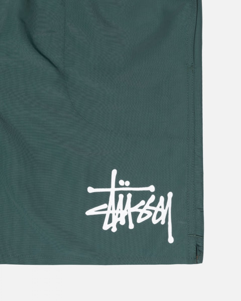 Stussy Big Basic Su Kısa Mayo Erkek Yeşil Türkiye | BUY-6955