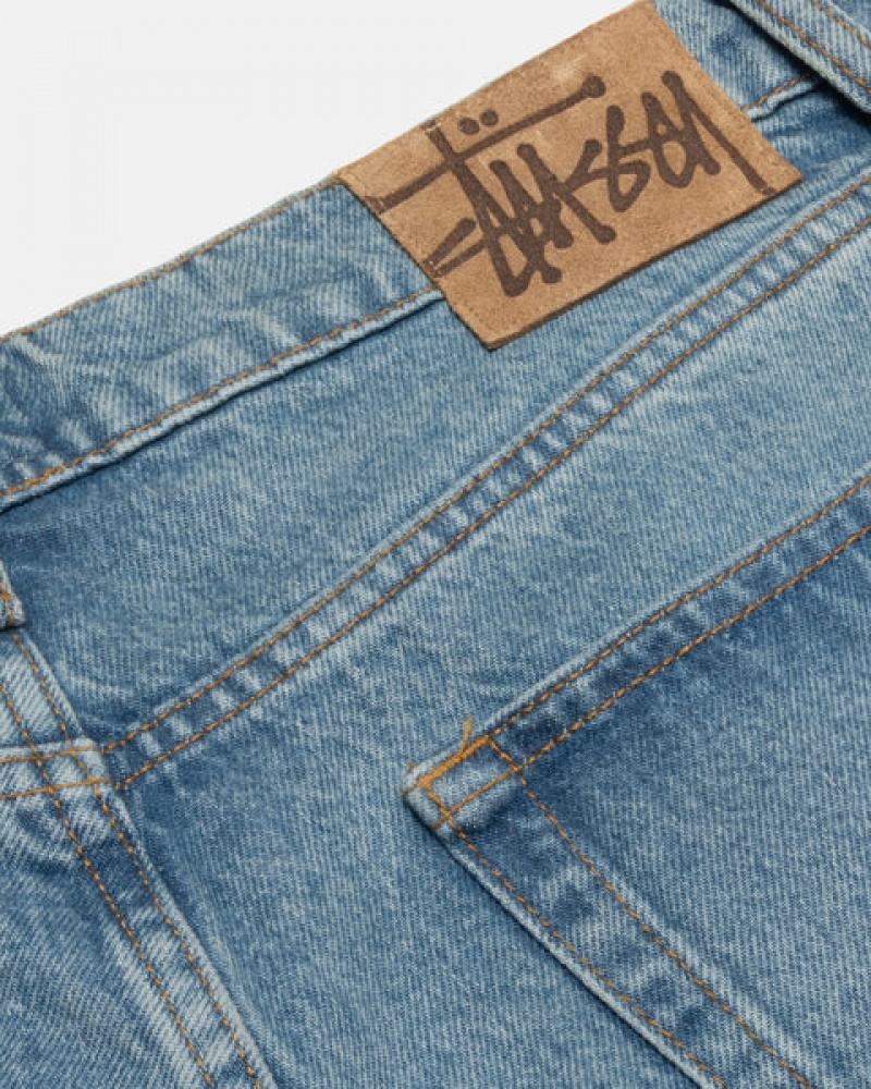 Stussy Big Ol' Jean Denim Erkek Mavi Türkiye | RGN-8125