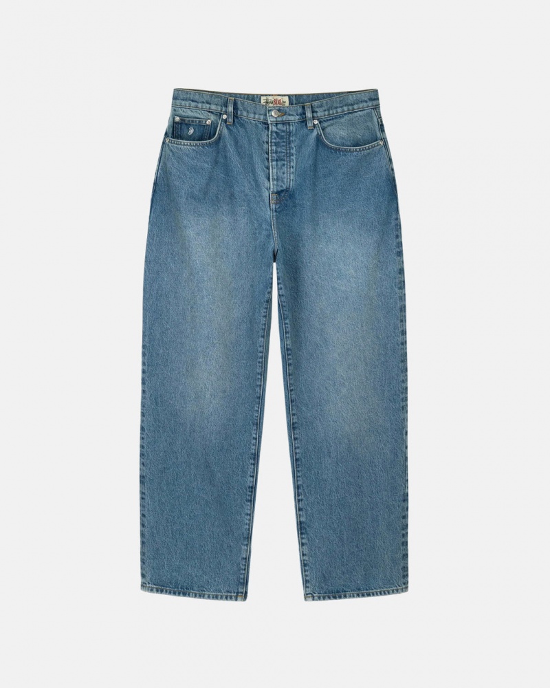 Stussy Big Ol\' Jean Denim Erkek Mavi Türkiye | RGN-8125