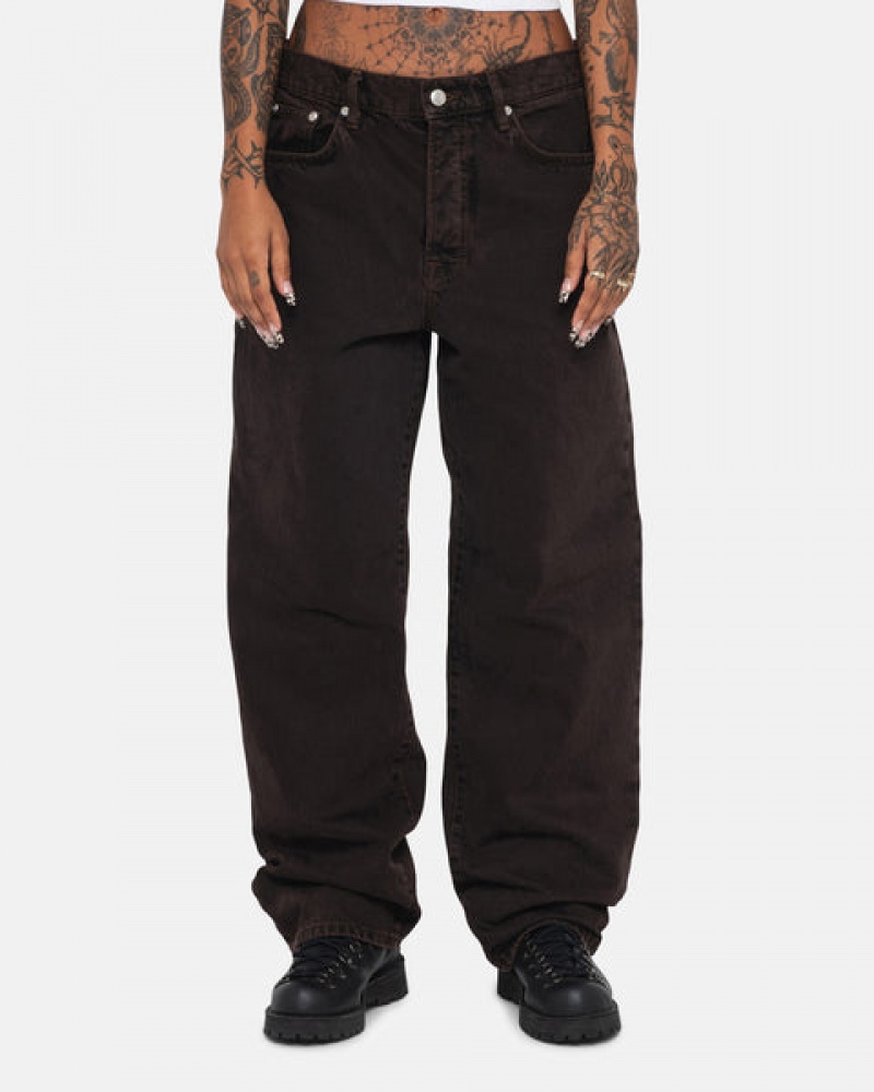 Stussy Big Ol' Jean Denim Erkek Siyah Türkiye | QWH-7997