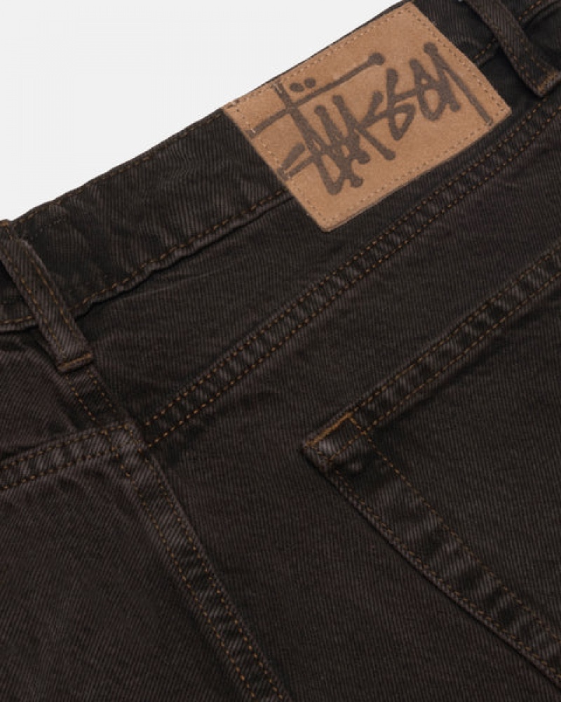 Stussy Big Ol' Jean Denim Erkek Siyah Türkiye | QWH-7997