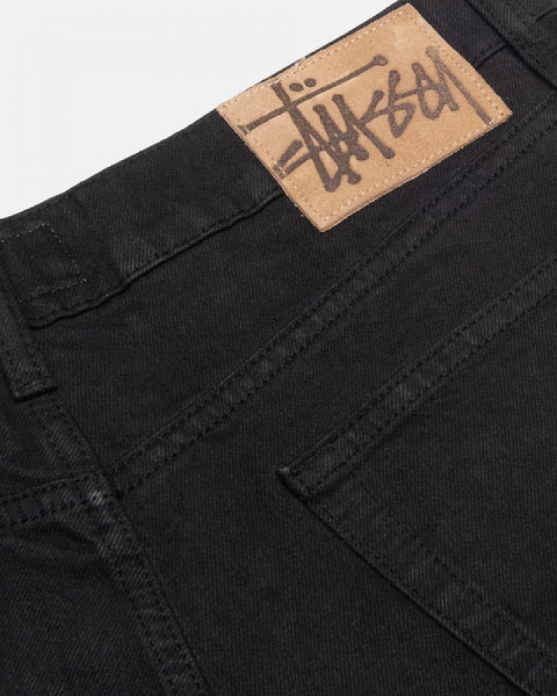 Stussy Big Ol' Jean Overdyed Denim Erkek Siyah Türkiye | EMO-3293