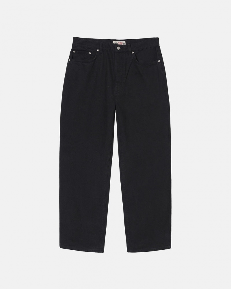 Stussy Big Ol\' Jean Overdyed Pantolon Erkek Siyah Türkiye | ROU-3550