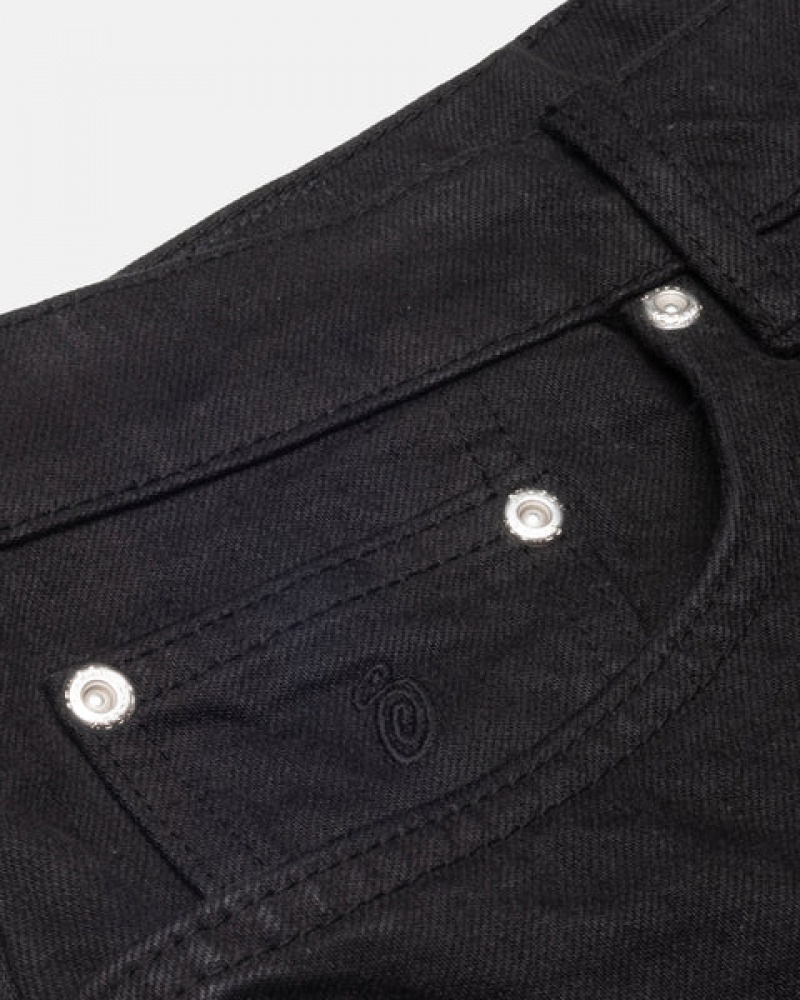 Stussy Big Ol' Jean Overdyed Pantolon Kadın Siyah Türkiye | WIH-7399