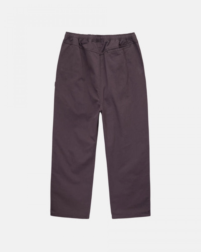 Stussy Brushed Beach Pant Pantolon Erkek Bordo Türkiye | FCB-5525