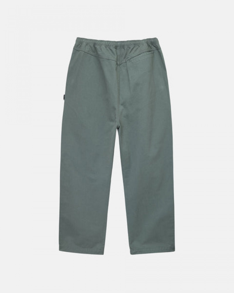 Stussy Brushed Beach Pant Pantolon Kadın Yeşil Türkiye | HFL-5188