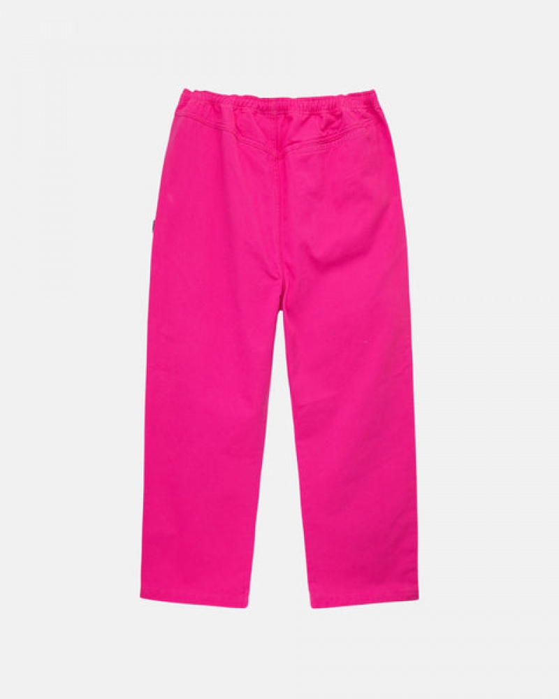 Stussy Brushed Beach Pant Pantolon Kadın Pembe Türkiye | XBM-5439