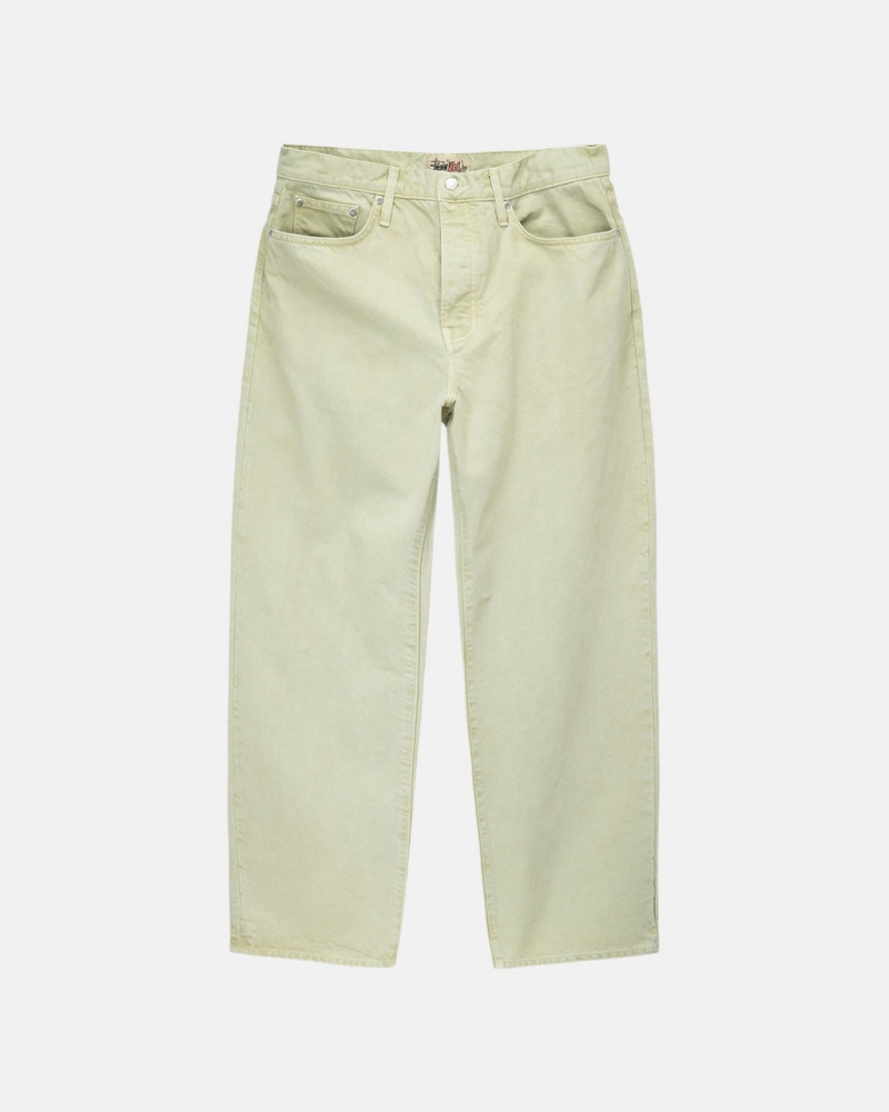 Stussy Double Dye Big \'Ol Jeans Pantolon Erkek Krema Türkiye | BPS-1179