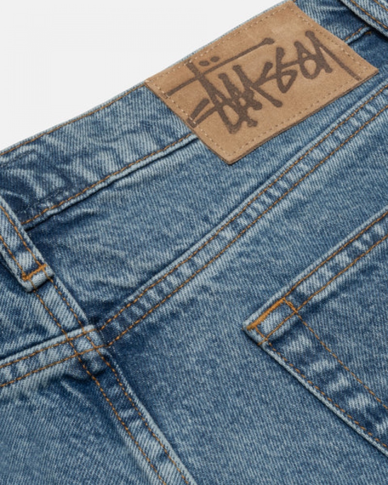 Stussy Klasik Jean Denim Erkek Mavi Türkiye | TLH-1309