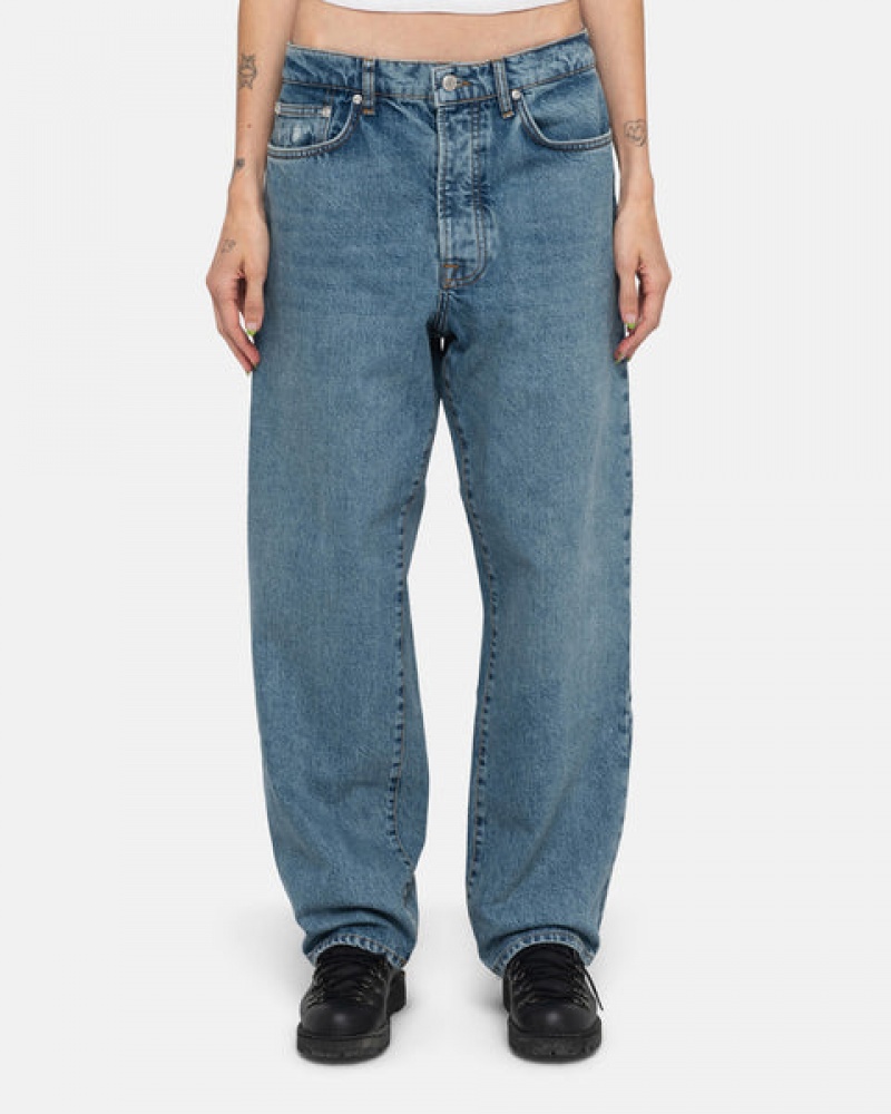 Stussy Klasik Jean Denim Kadın Mavi Türkiye | TIO-8773