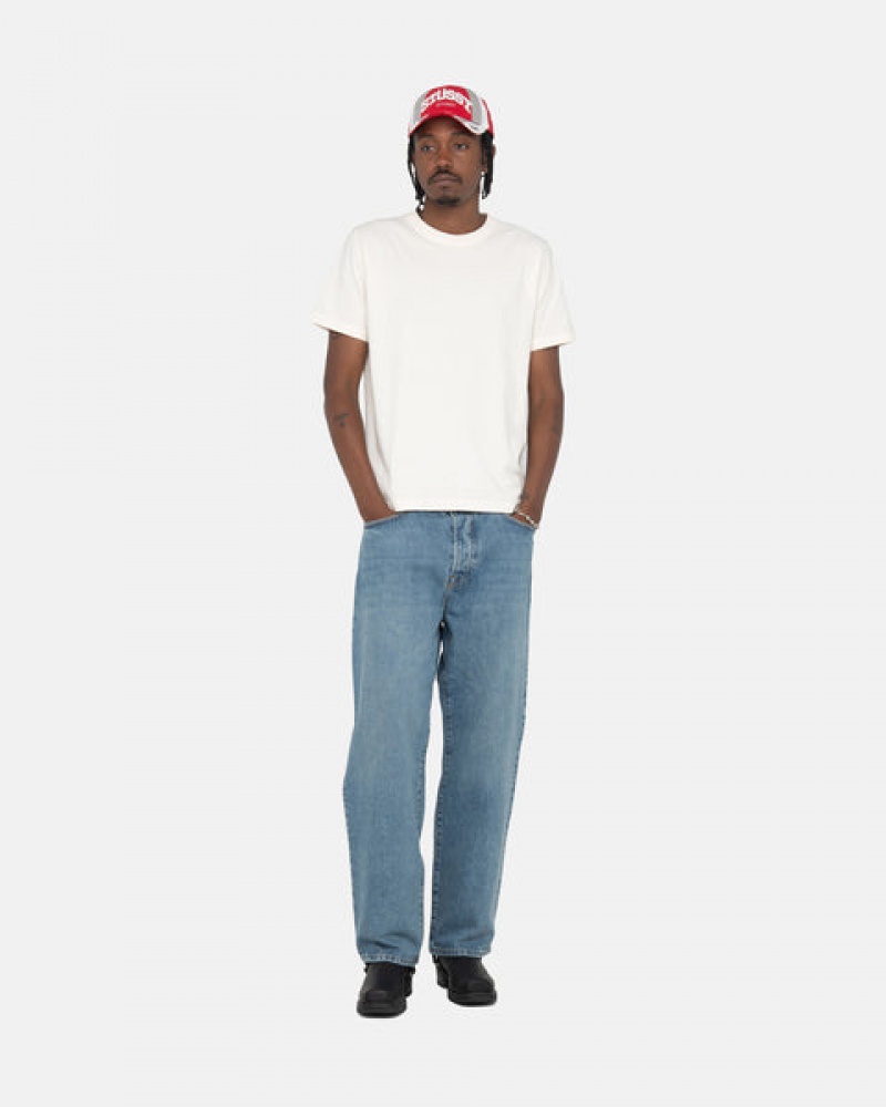 Stussy Klasik Jean Denim Pantolon Erkek Mavi Türkiye | UPQ-6163