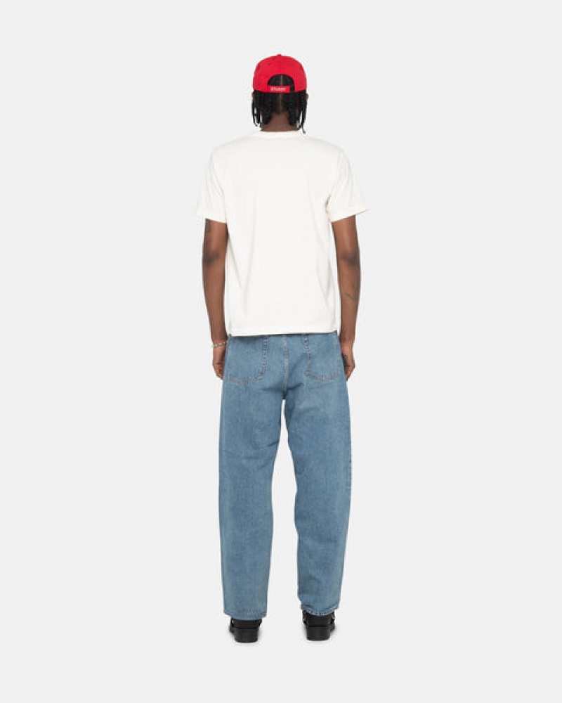 Stussy Klasik Jean Denim Pantolon Erkek Mavi Türkiye | UPQ-6163